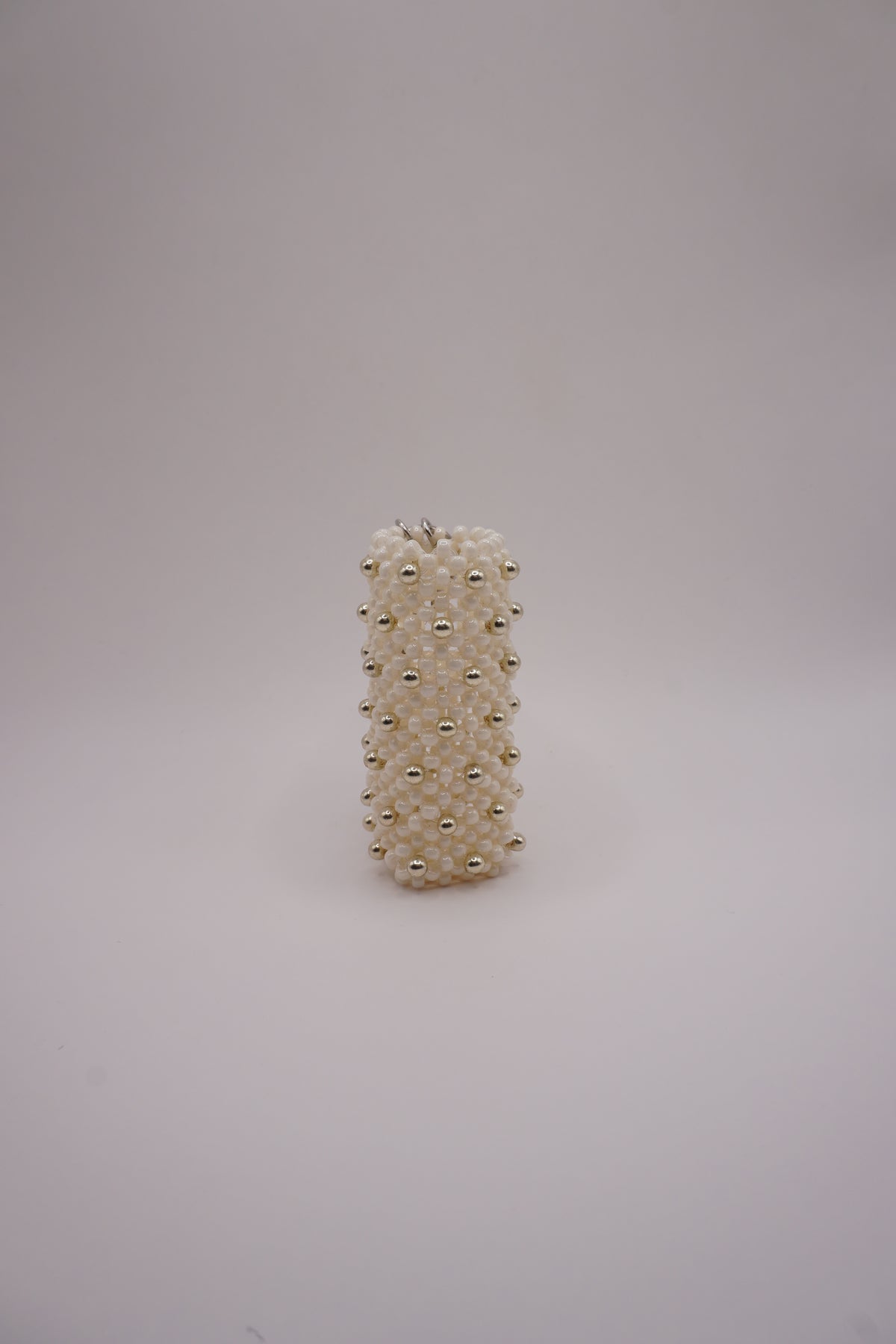 Medium Lipstick holder (White, Silver dots)