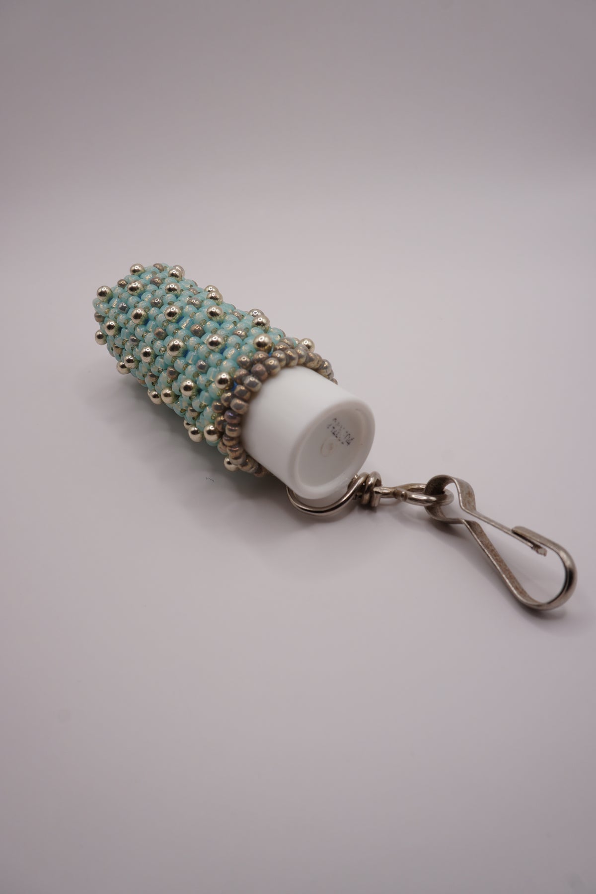 Medium Lipstick holder (Light blue, Silver dots)