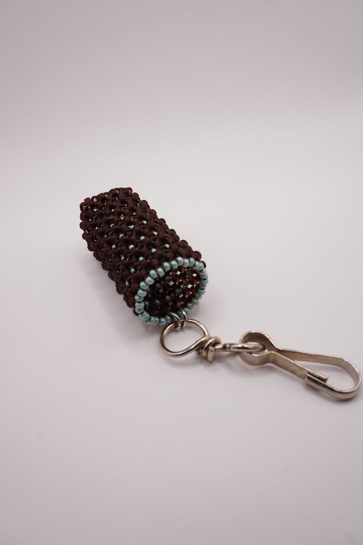 MINI Lighter holder (Bear matt brown, Dirty light blue)