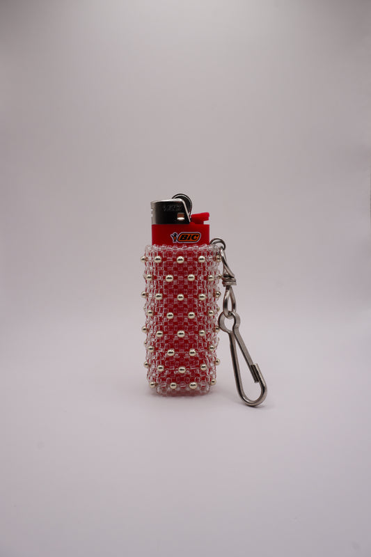 Lighter holder (Crystal, Silver dots)