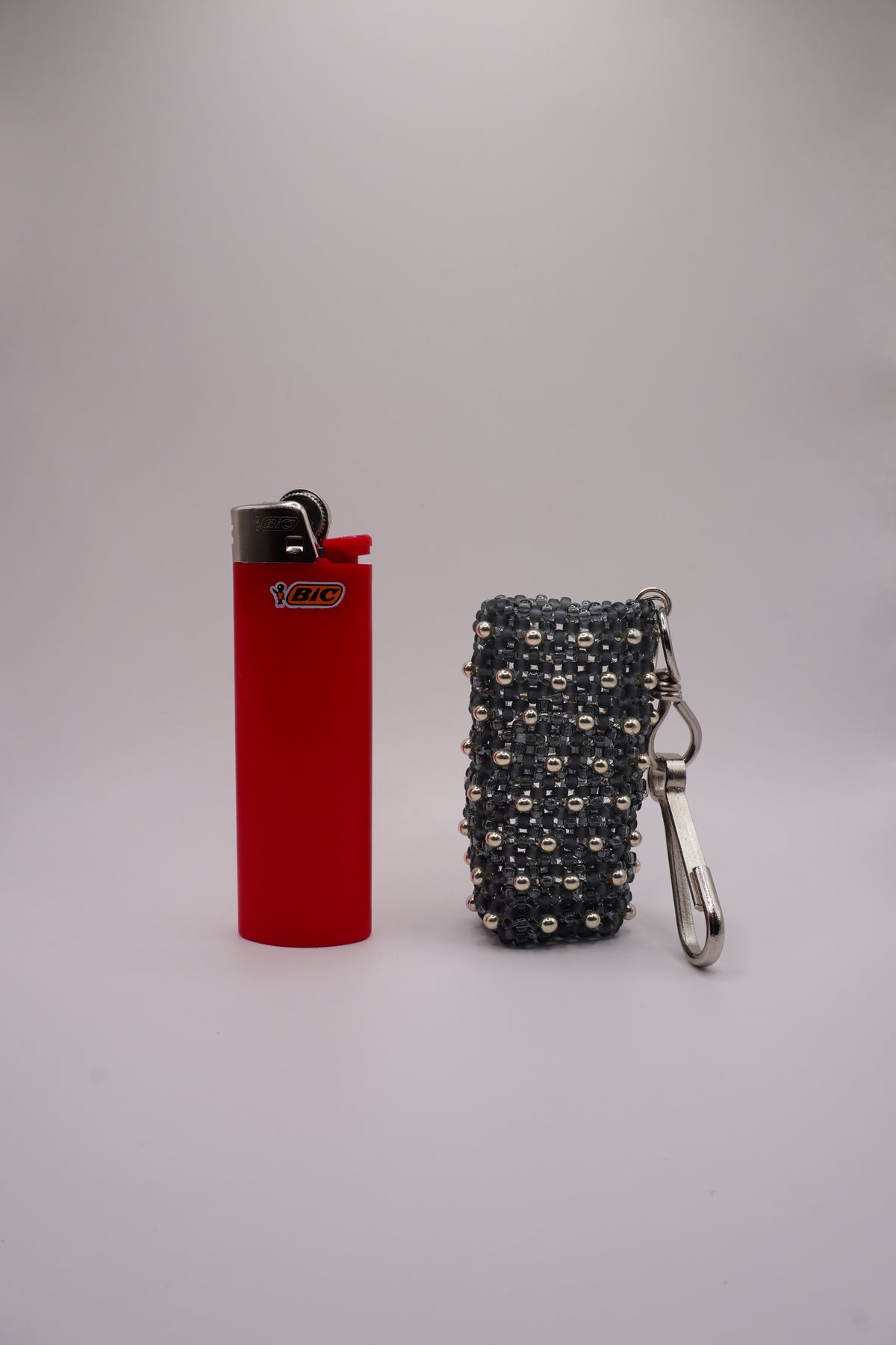 Lighter holder (Mix grey, Silver dots)