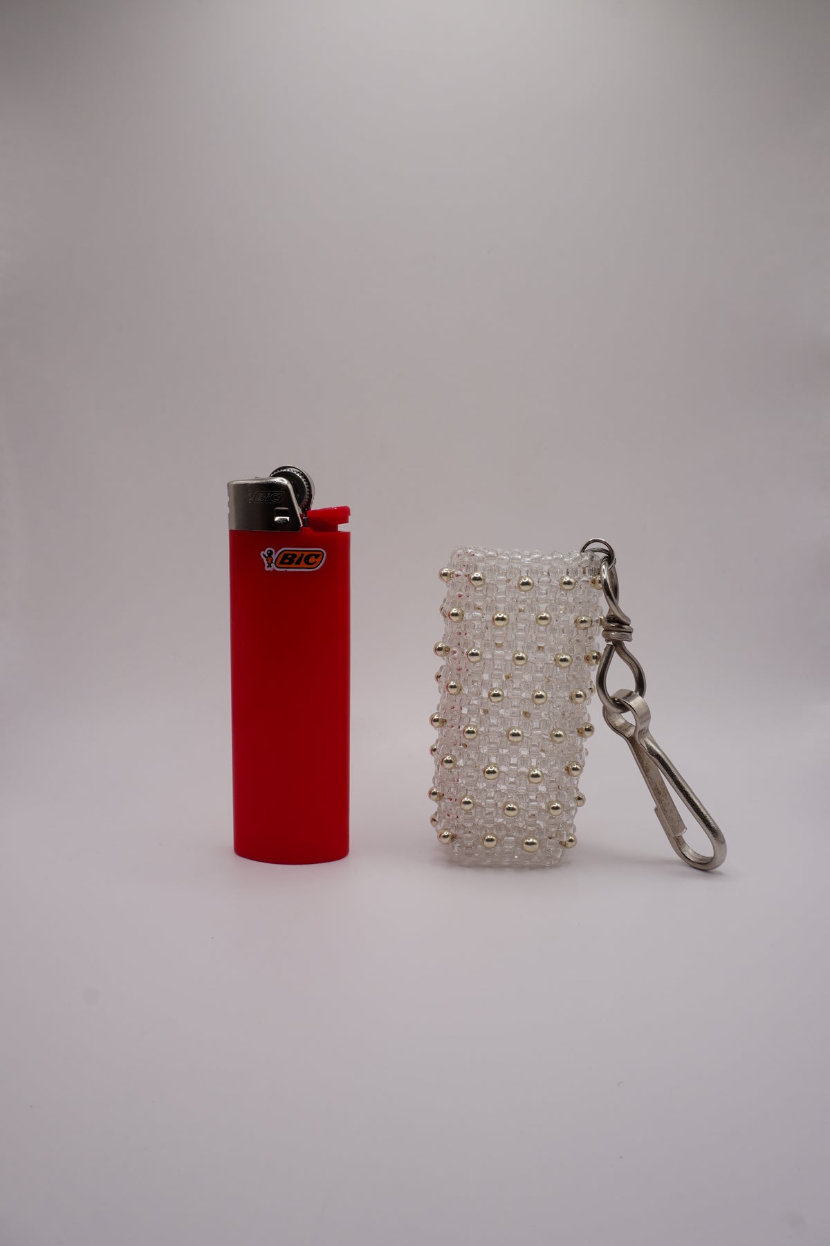 Lighter holder (Crystal, Silver dots)