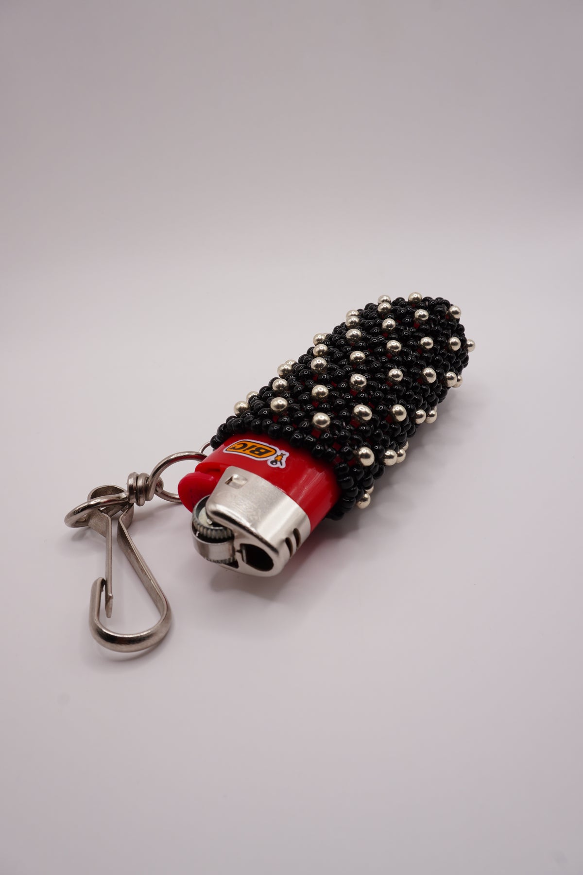 Lighter holder (Black, Silver dots)