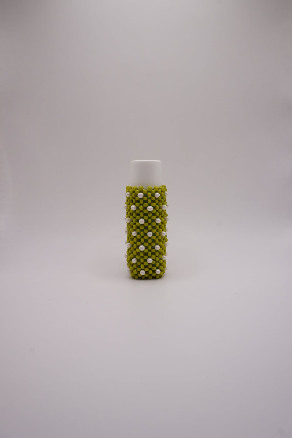 Medium Lipstick holder (Matt light green , White dots)