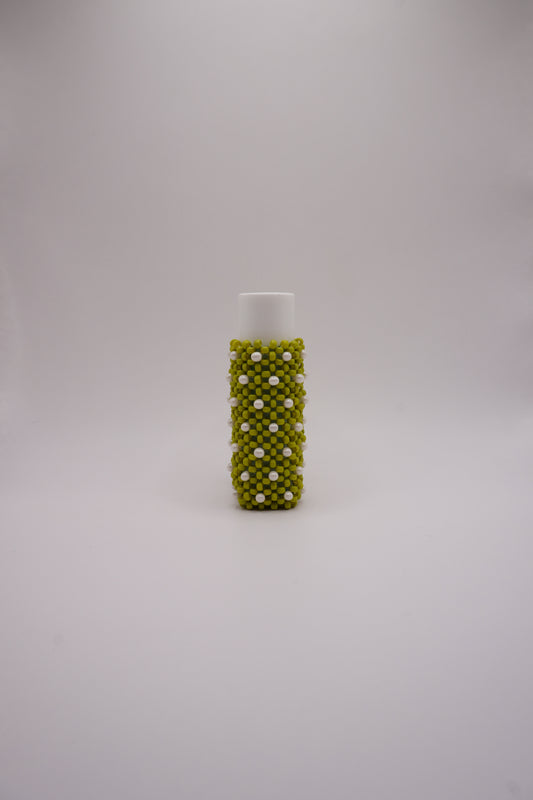 Medium Lipstick holder (Matt light green , White dots)