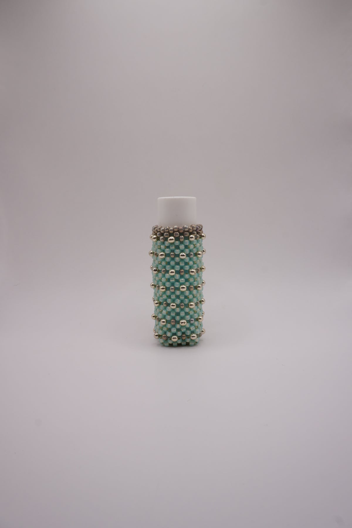 Medium Lipstick holder (Light blue, Silver dots)
