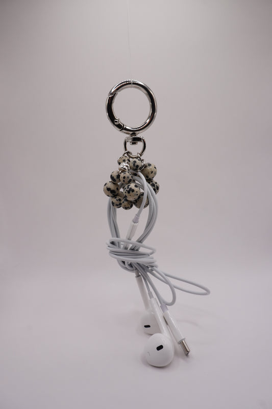 Wired earphone charm