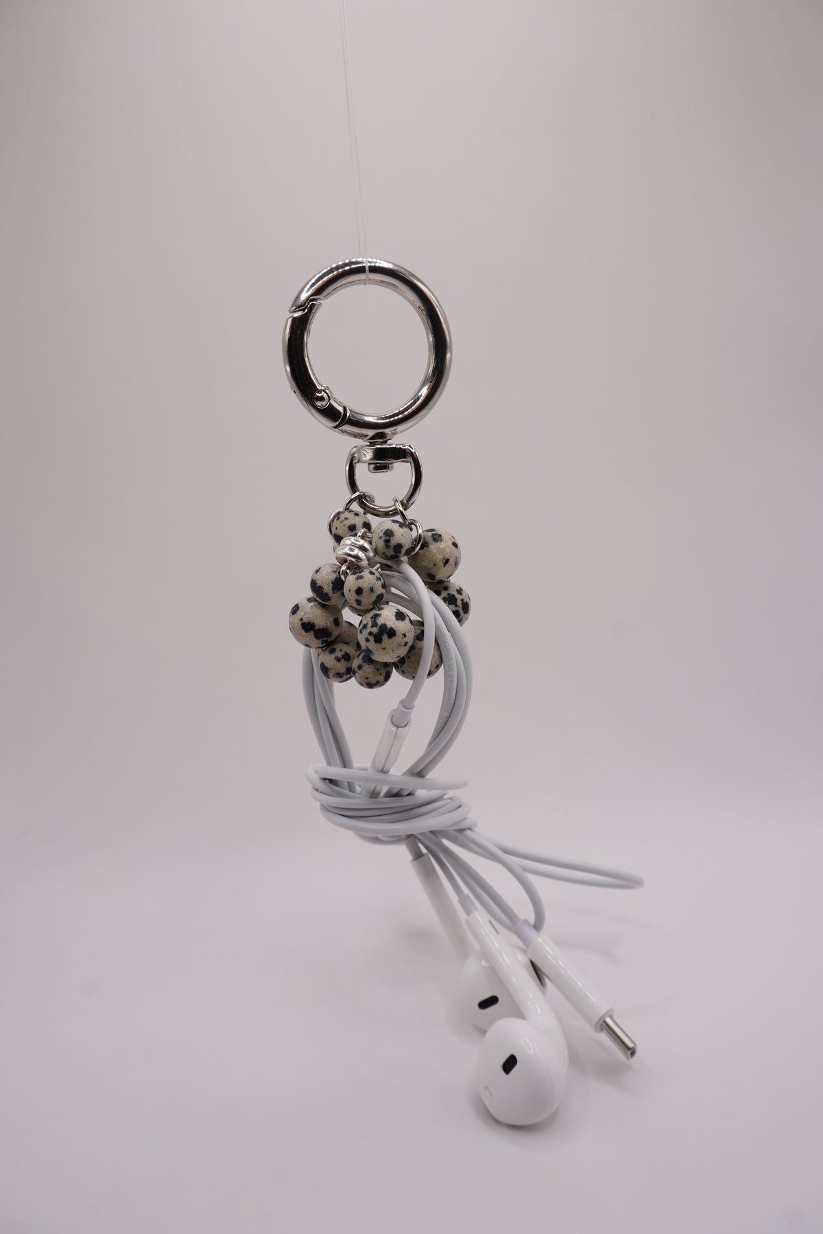 Wired earphone charm