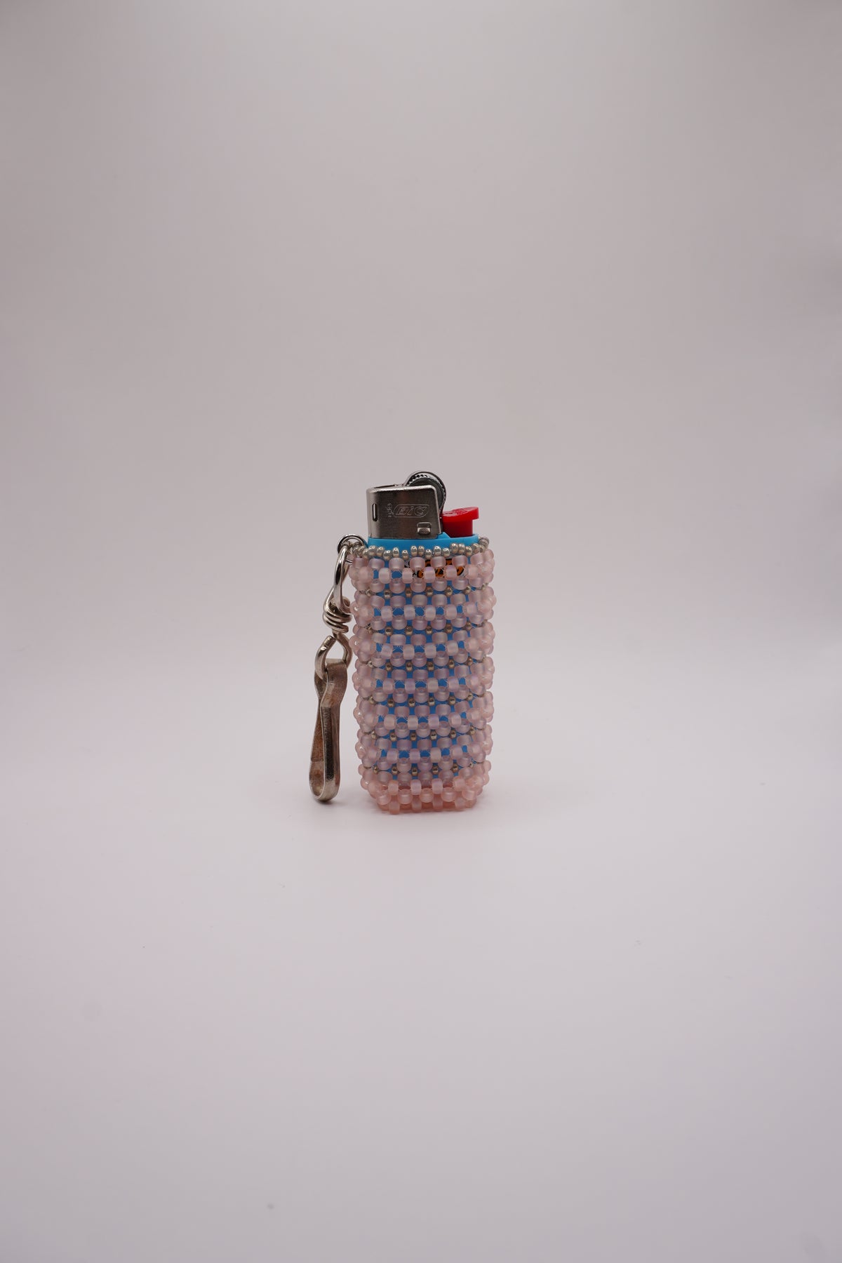MINI Lighter holder (Matt light pink, Silver)