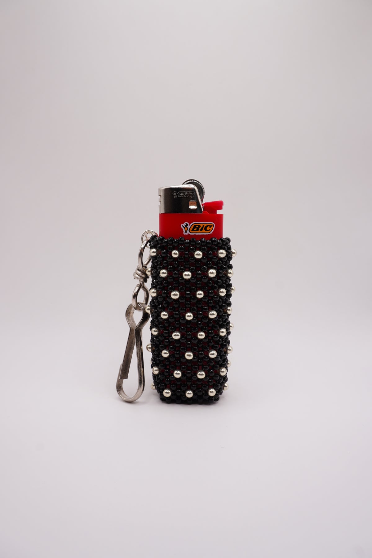 Lighter holder (Black, Silver dots)